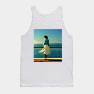 Calm peaceful woman in a tranquil setting Tank Top